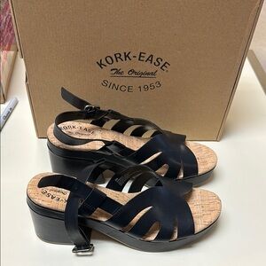 Kork-Ease Paschal Women's Black Sandals